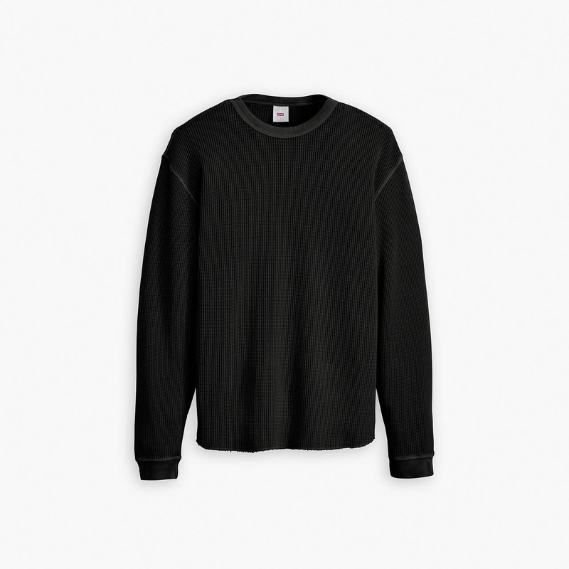 LONG SLEEVE RELAXED THERMAL T-SHIRT 1