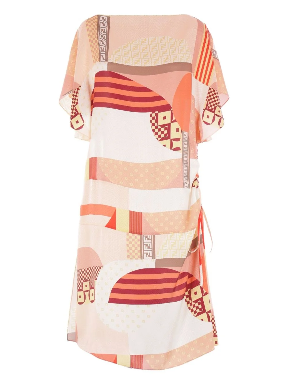 abstract-print mini dress - 1