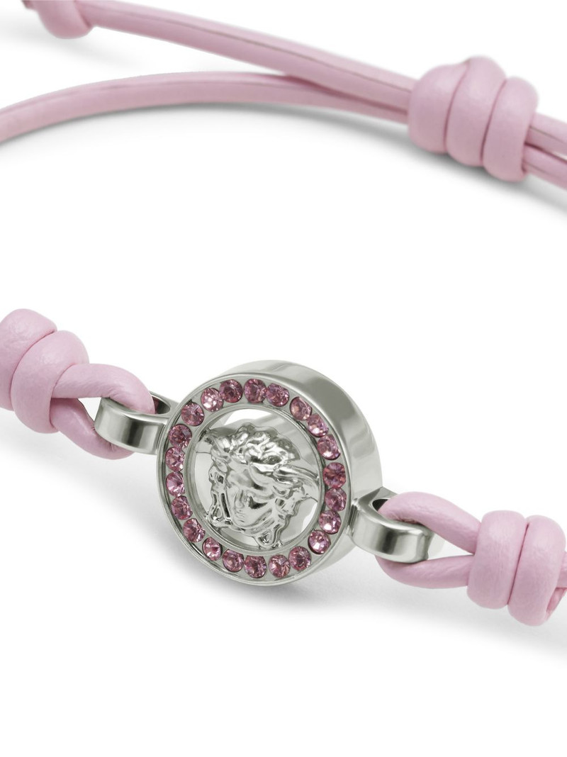 Medusa crystal leather bracelet 3