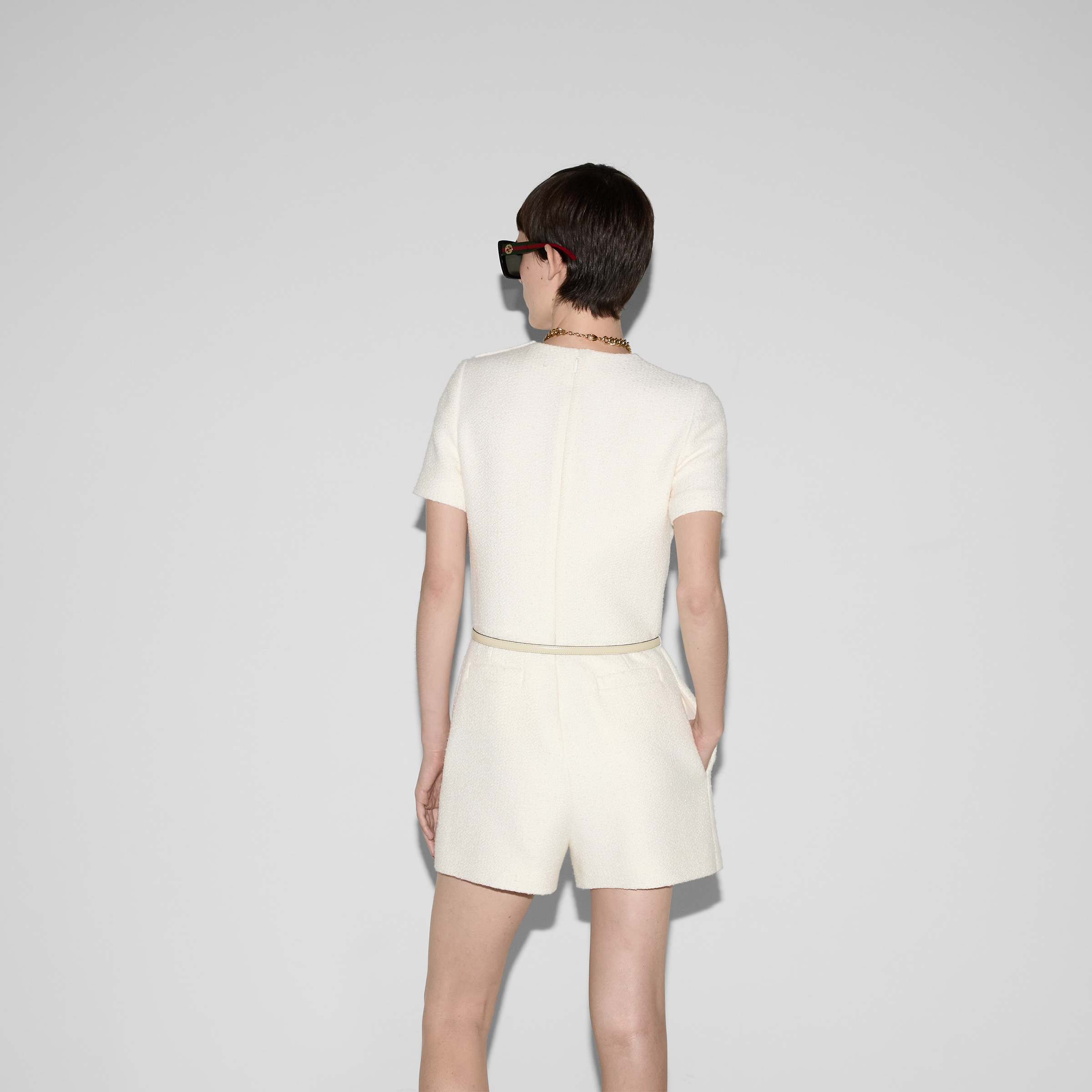 Wool bouclé jumpsuit - 4