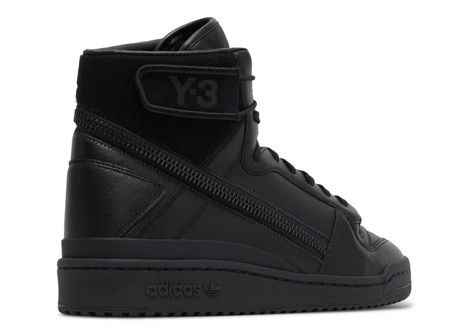 Y-3 FORUM HI OG 'TRIPLE BLACK' - 3