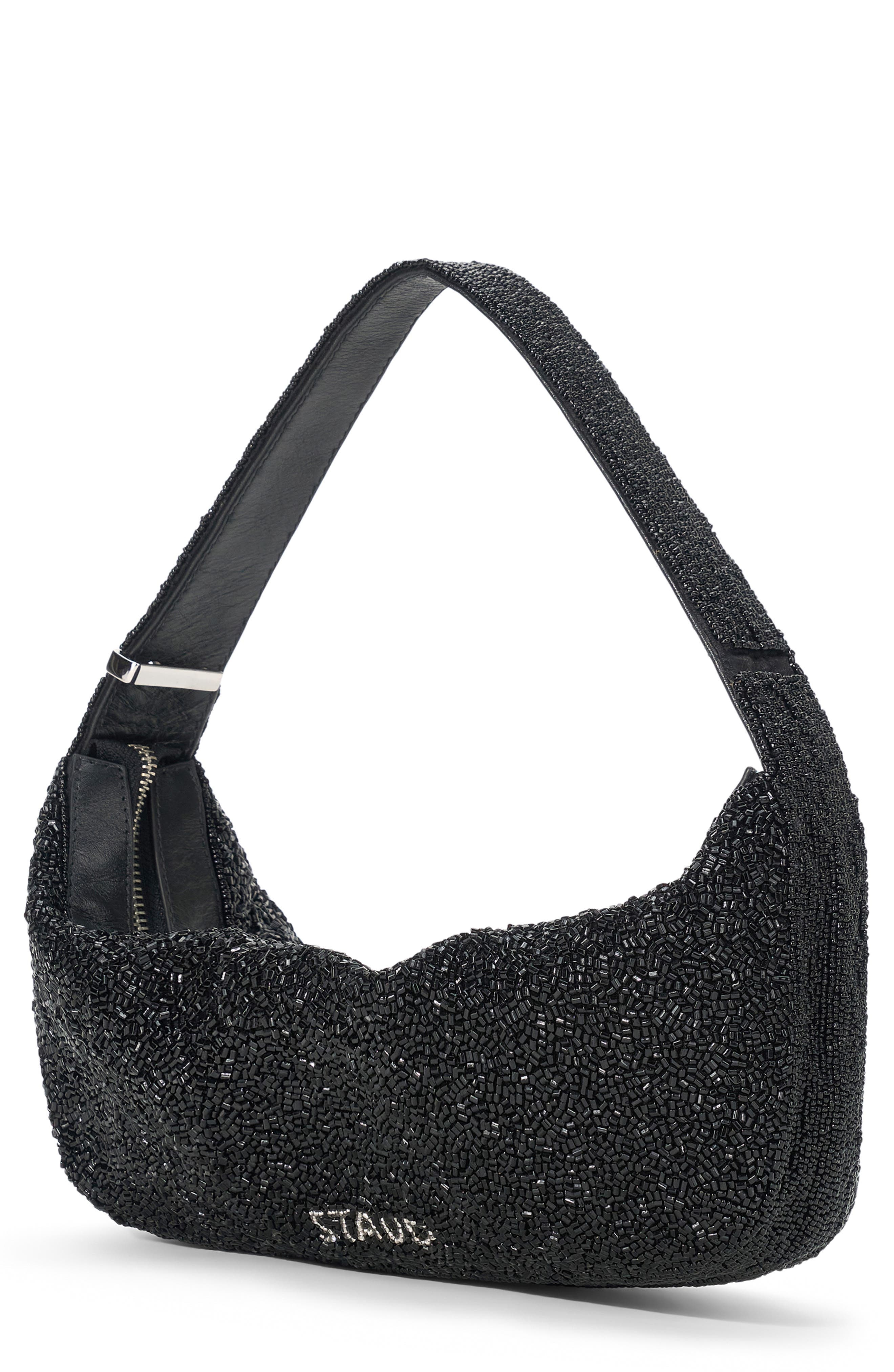 STAUD Demy Convertible Leather Shoulder Bag in Black at Nordstrom - 3
