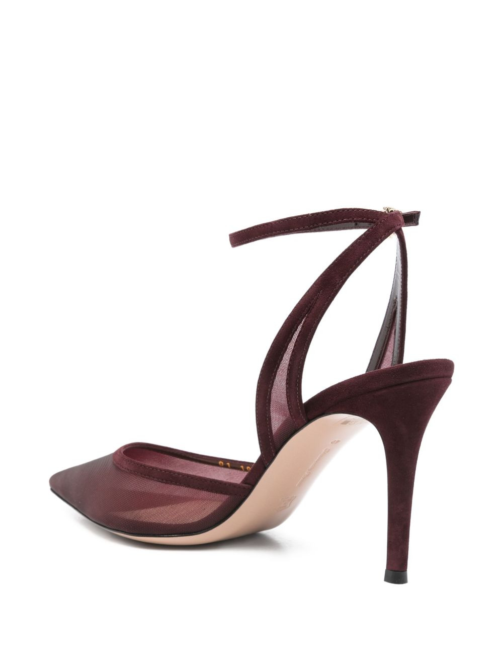 100mm suede heeled pumps - 3