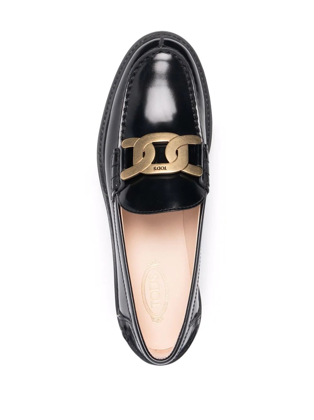 chain-plaque loafers - 4