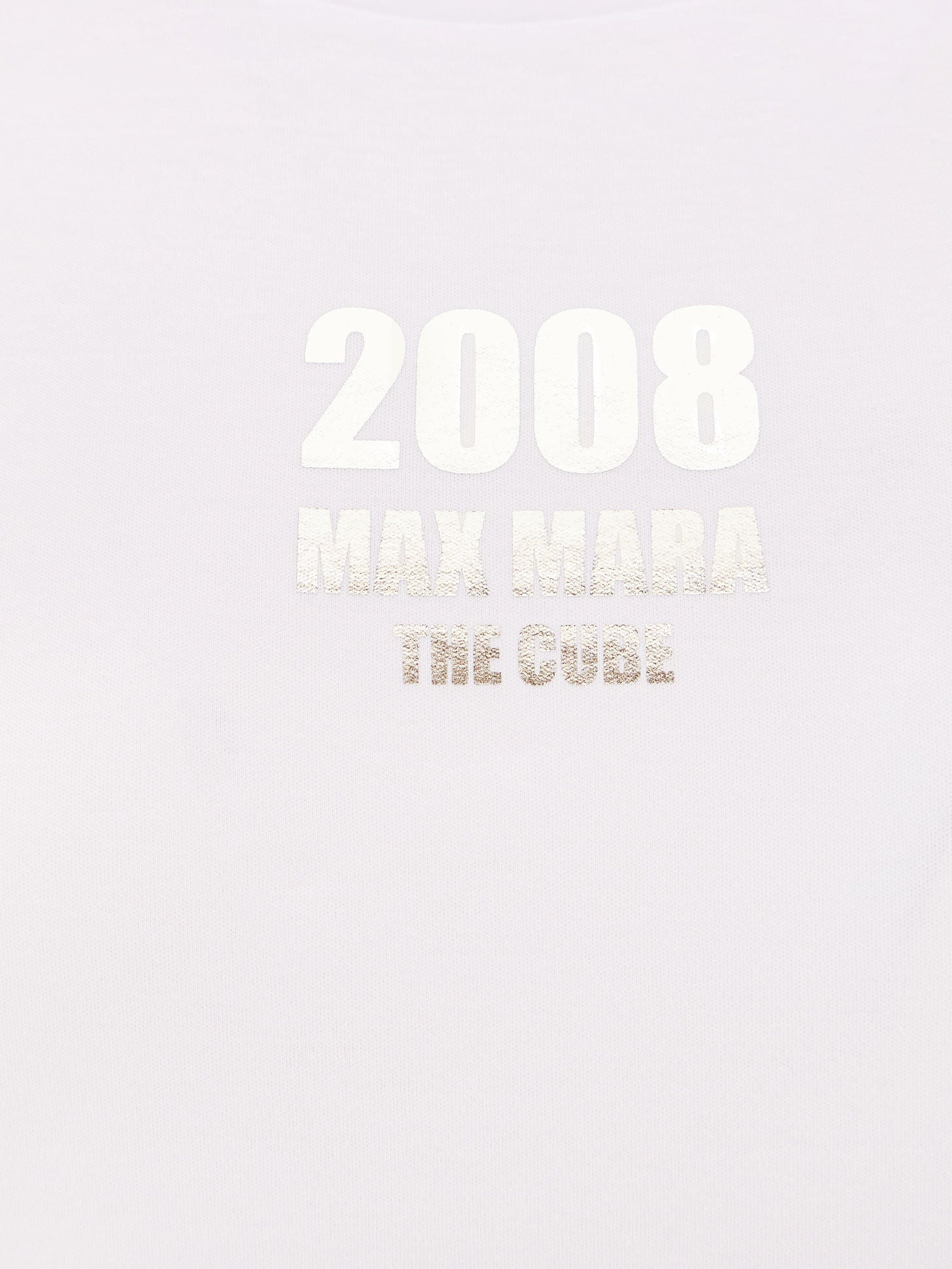 'S Max Mara Quieto Cotton T-Shirt With Print On The Front - 5
