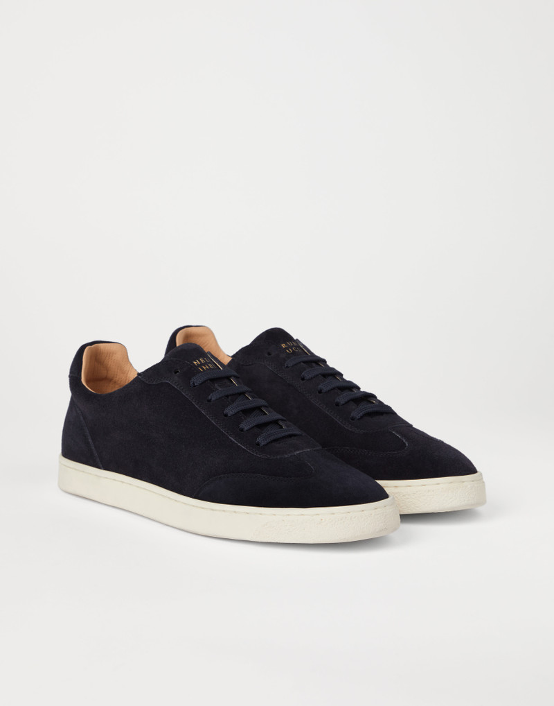Suede sneakers with natural rubber sole - 1