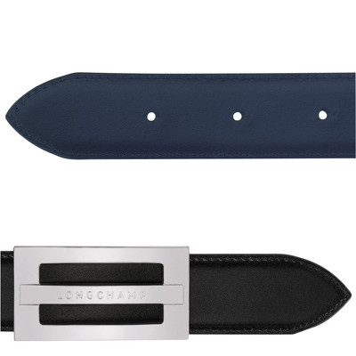 Longchamp Delta Box Men's belt Black/Navy - Leather outlook