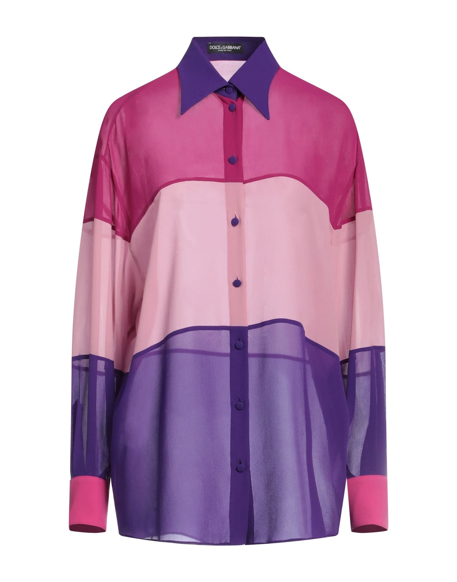 Purple Women's Patterned Shirts & Blouses - 1