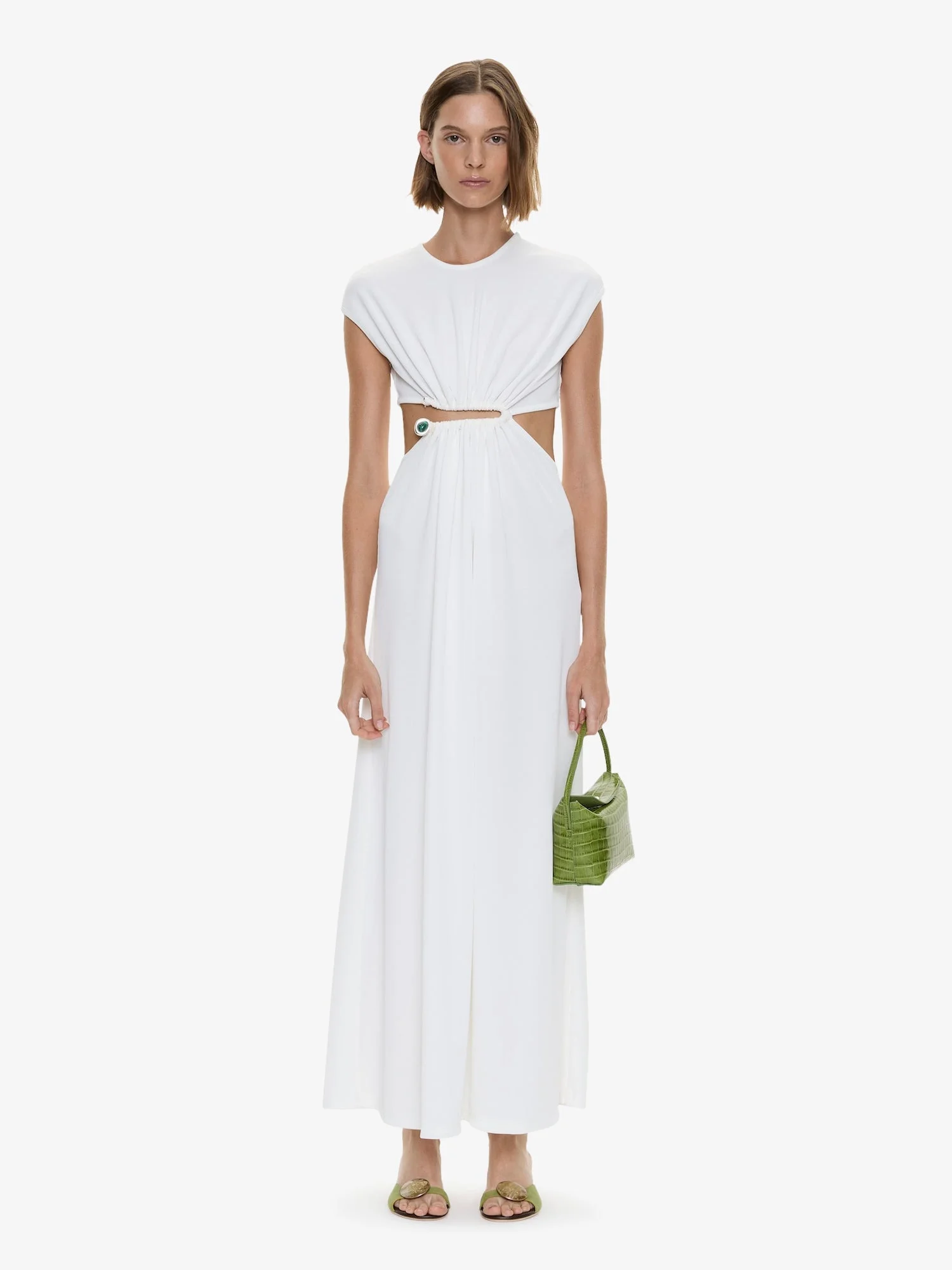 Droplet Crystal Clasp Tank Dress - 1