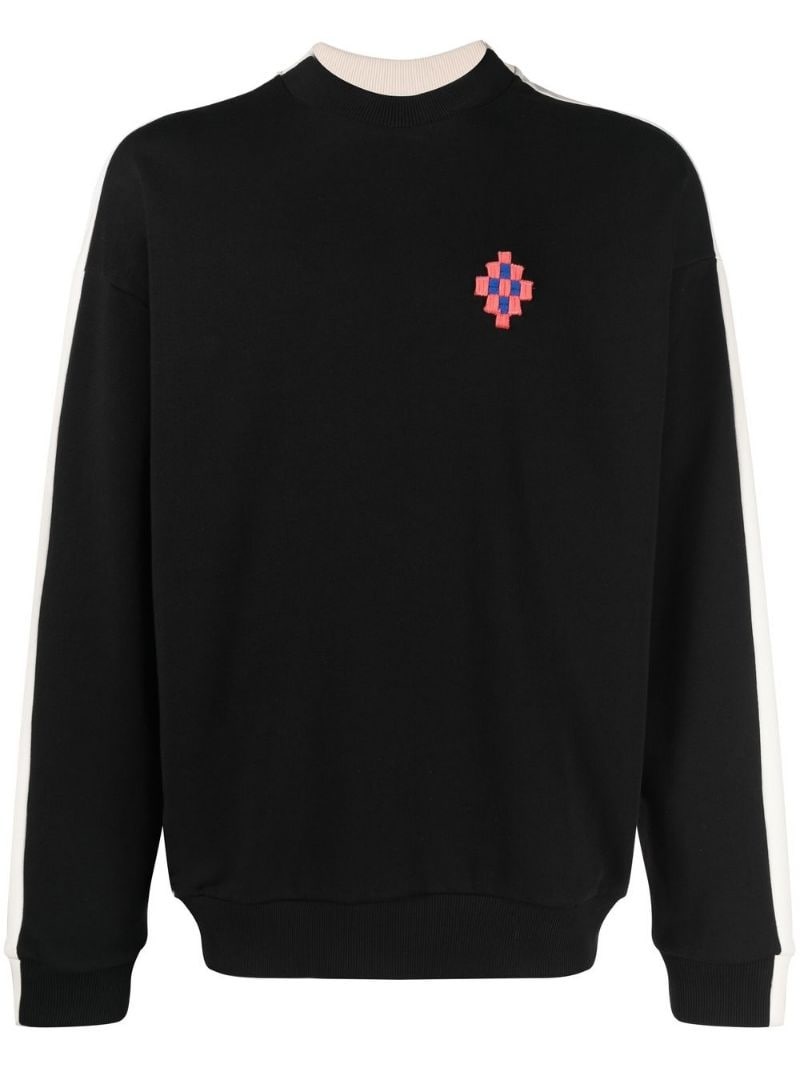 Cross-patch cotton sweatshirt - 1