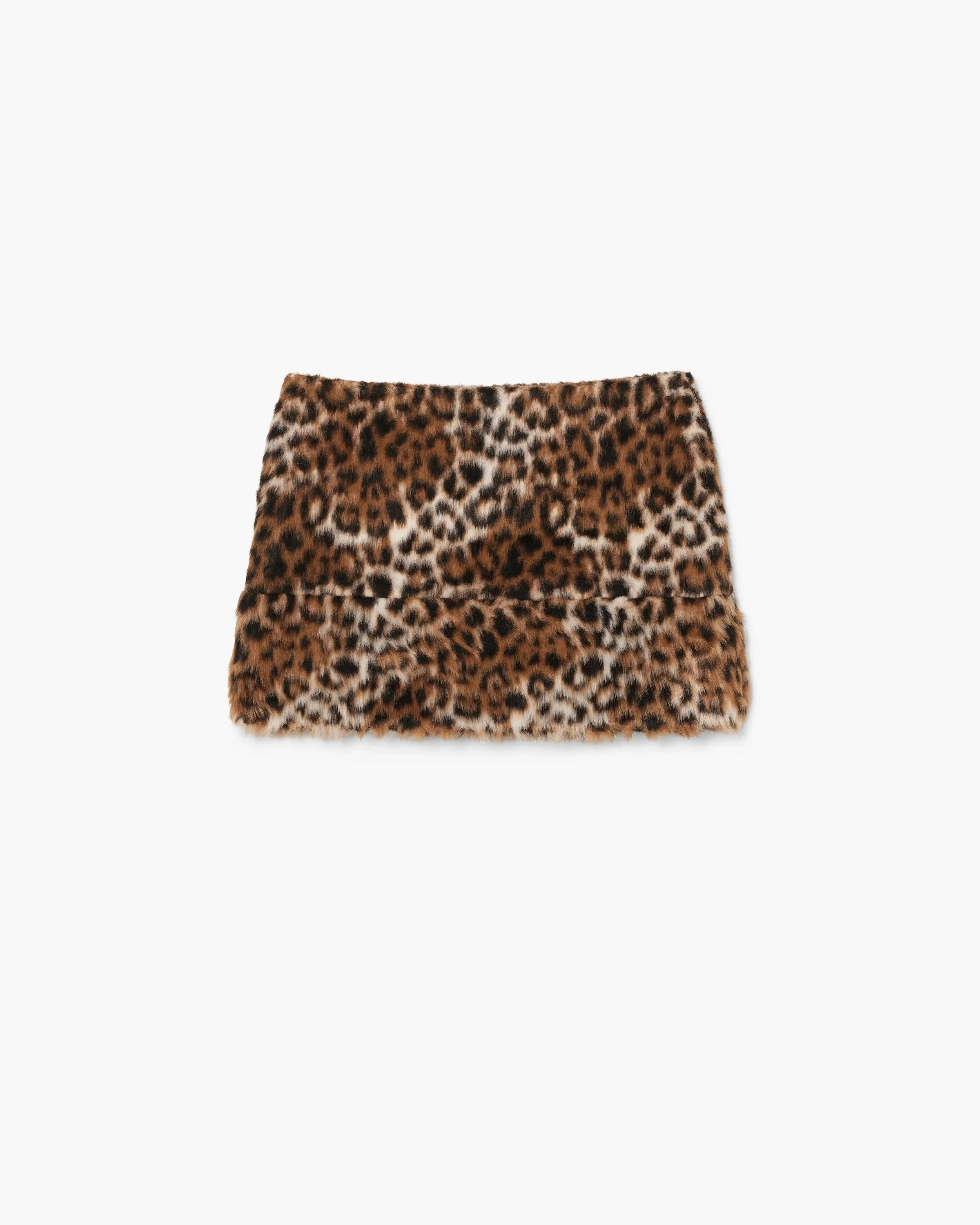 FAUX FUR LEOPARD SKIRT - 1