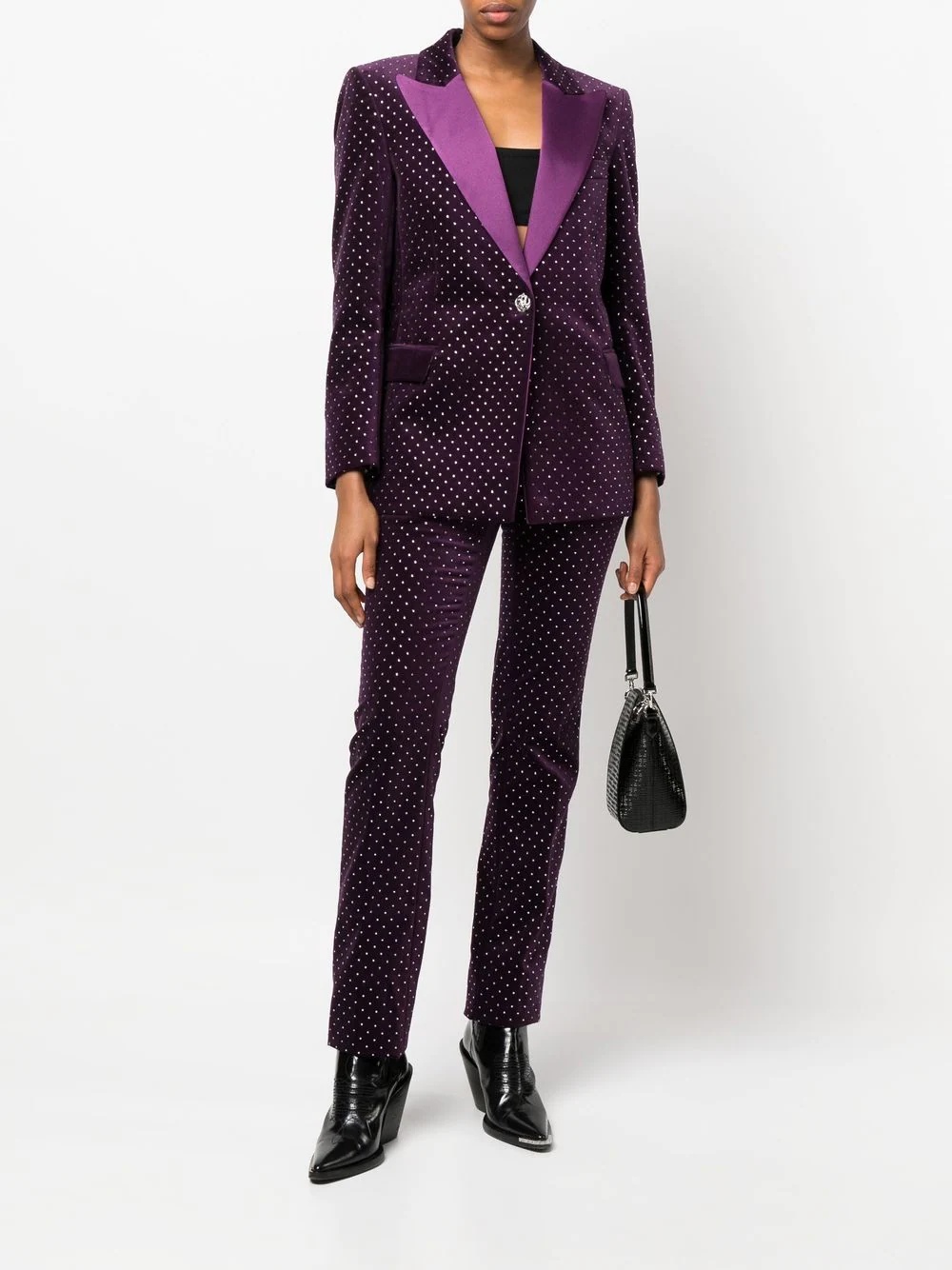 crystal-embellished blazer - 2