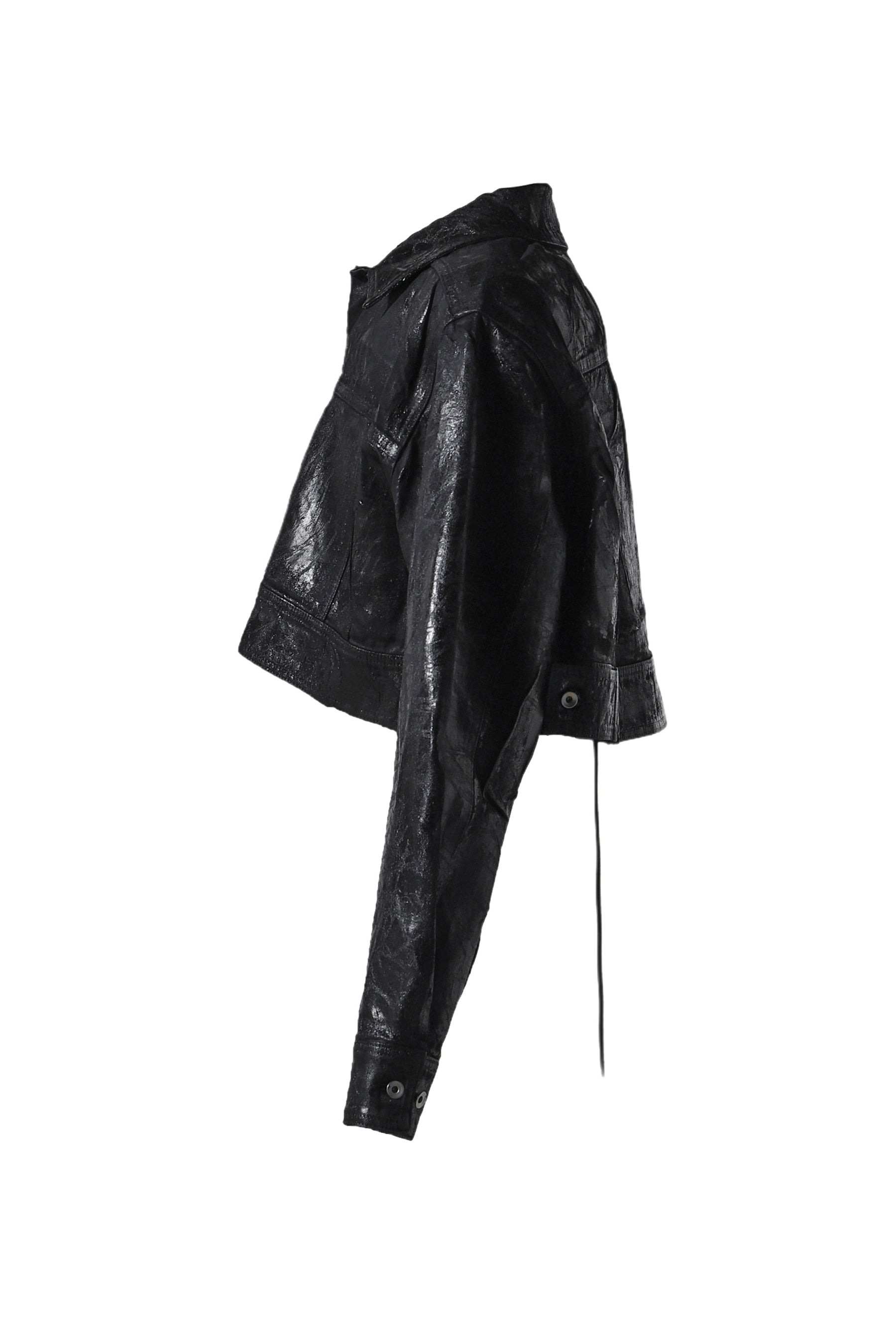 CROPPED JUMBO WORKER JKT / BLK - 3