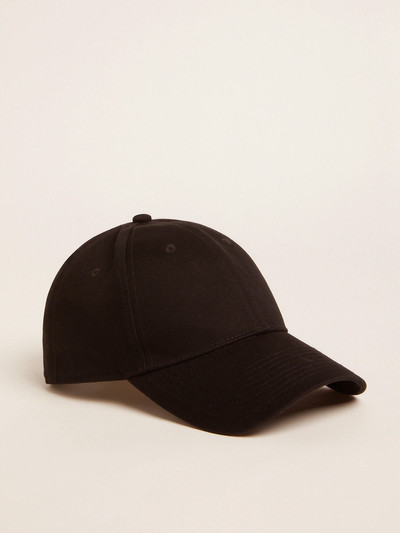 Golden Goose Black baseball cap with logo on the side outlook