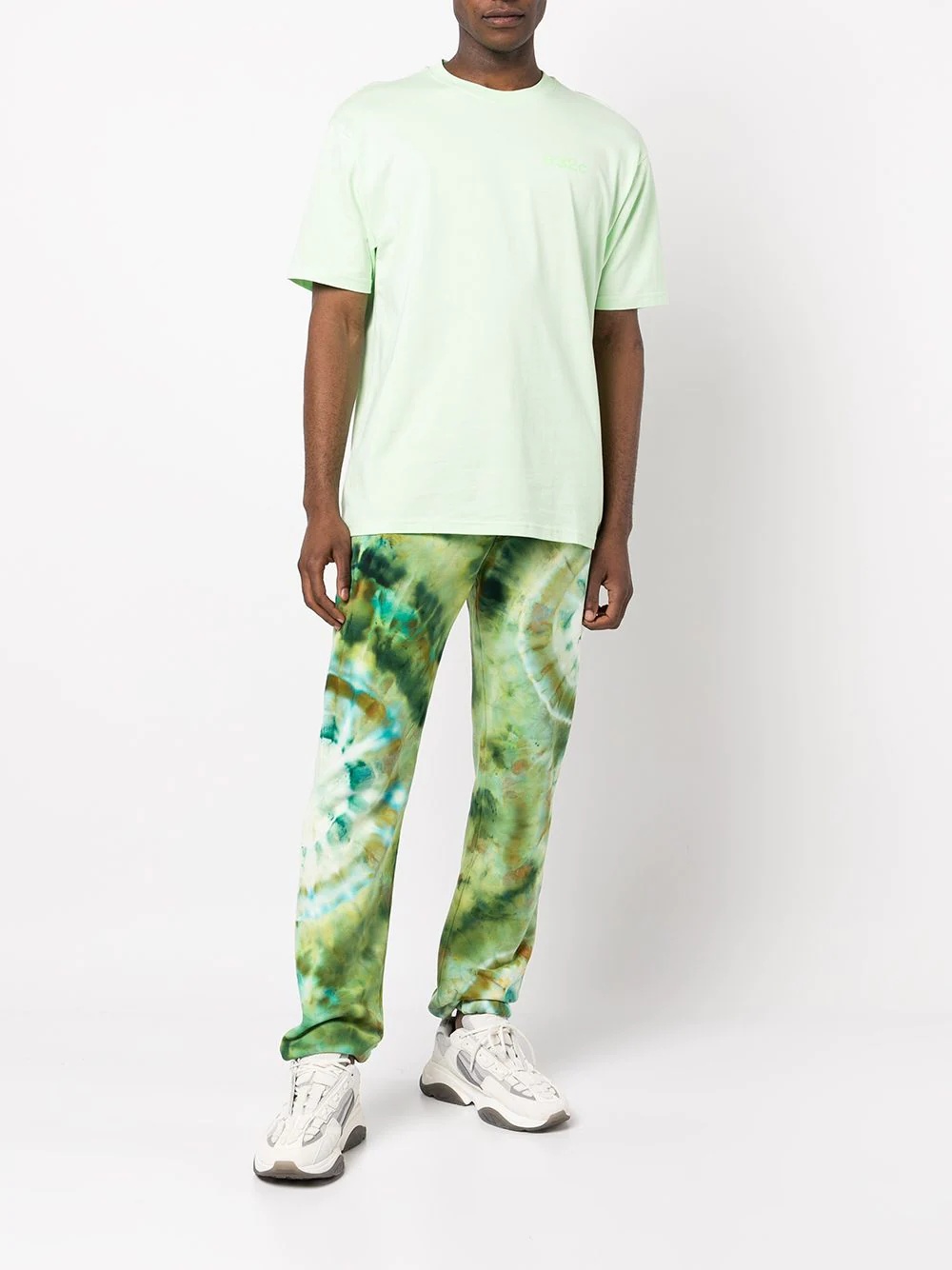 tie-dye cotton track pants - 2