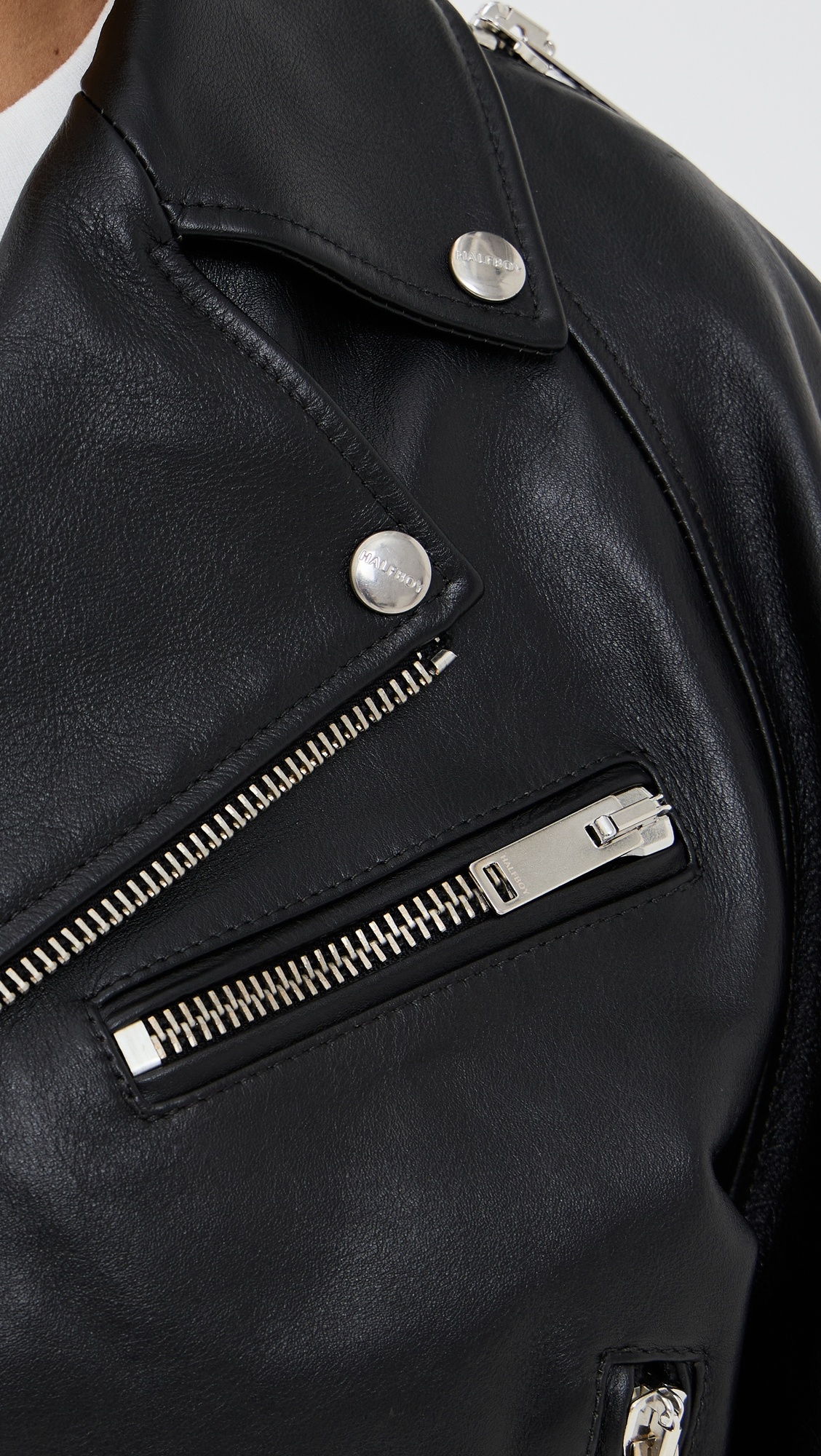 Chiodo Crop Biker Jacket - 5