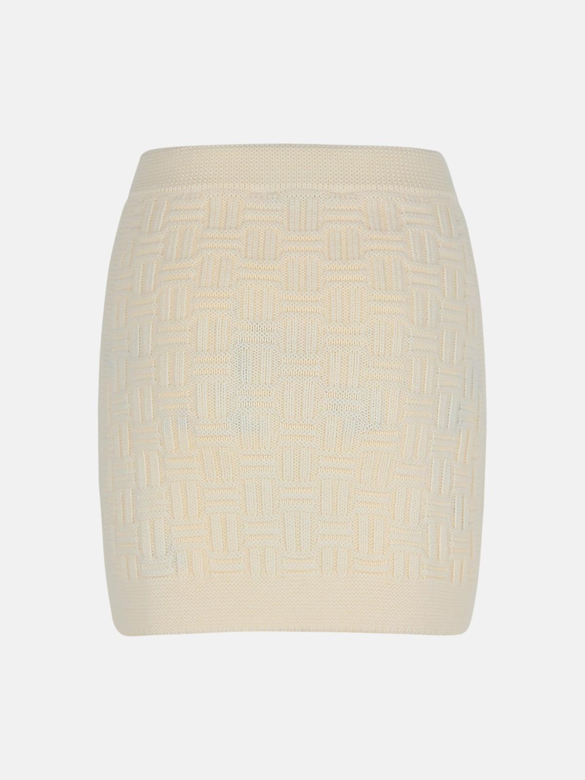 WOOL BLEND MINISKIRT - 3