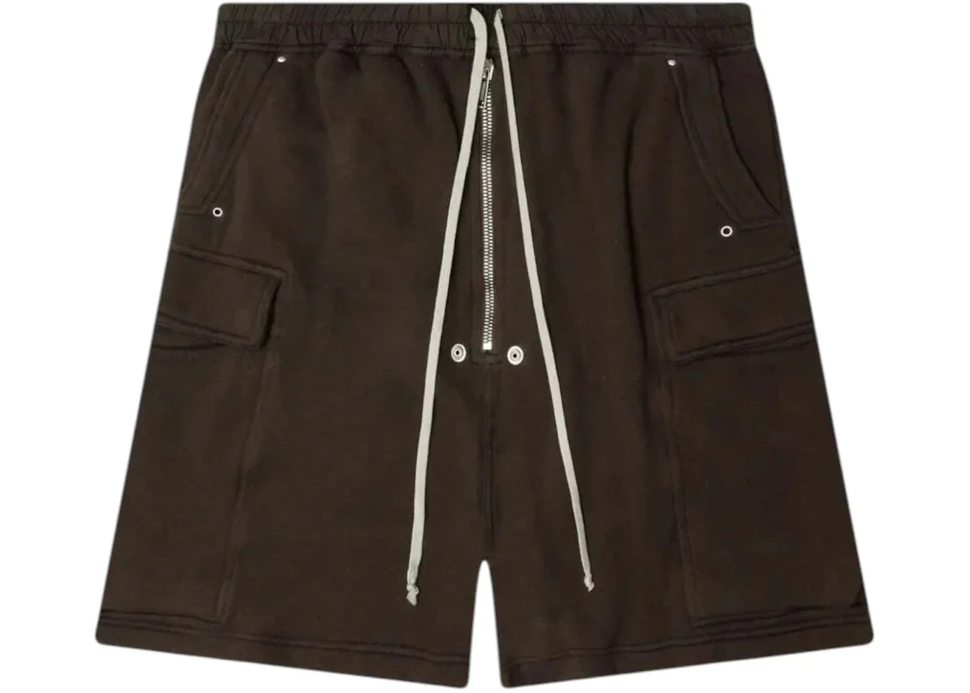 Rick Owens Drkshdw Fleece Cargobela Shorts Dark Dust - 1