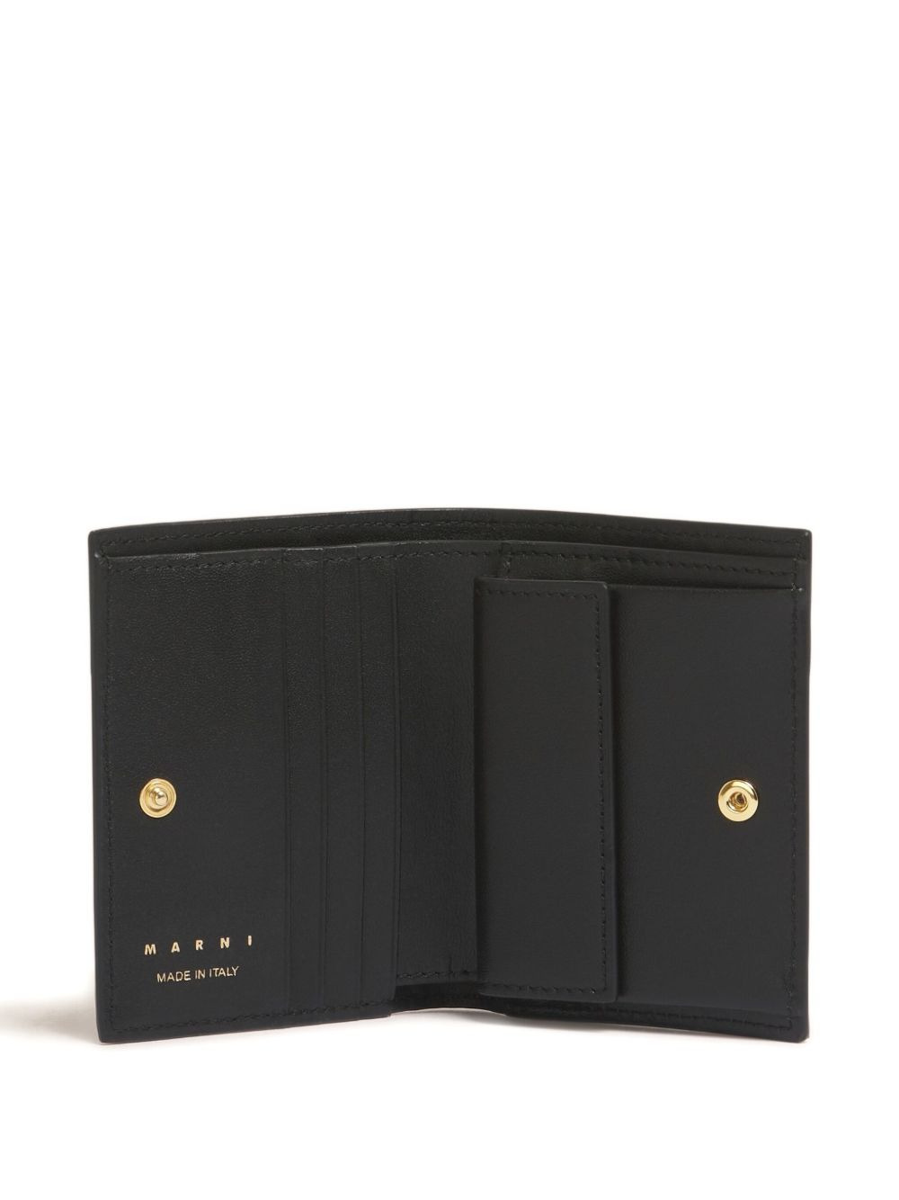 leather python-print bifold wallet - 3
