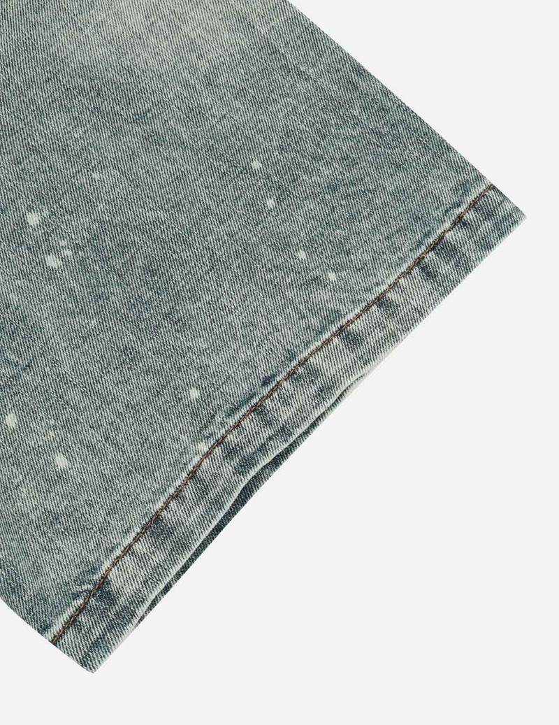 FADED-WASHED MULTI-PRINT LOOSE FIT DENIM SHIRT 10