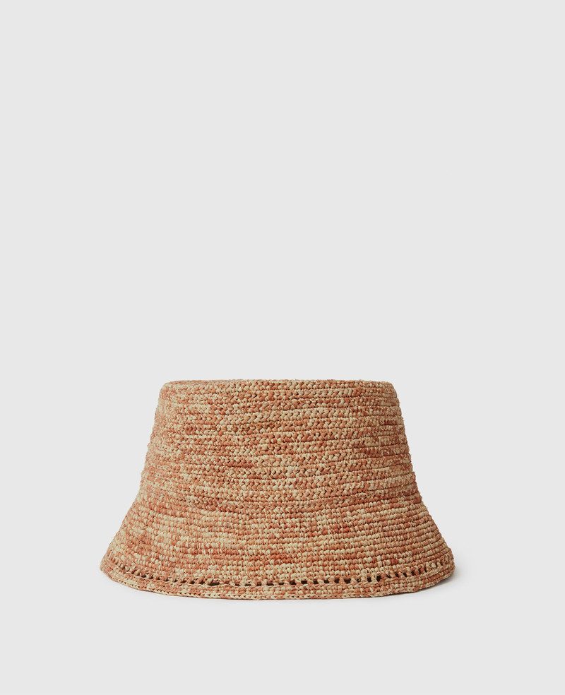 Stella McCartney Logo Raffia Bucket Hat outlook