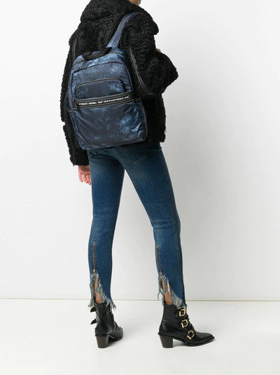 Diesel faded print backpack outlook