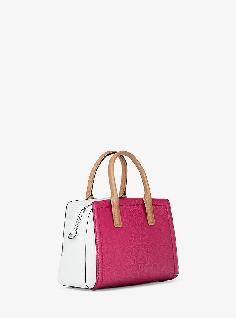 Laila Extra-Small Color-Block Leather Crossbody Bag 3