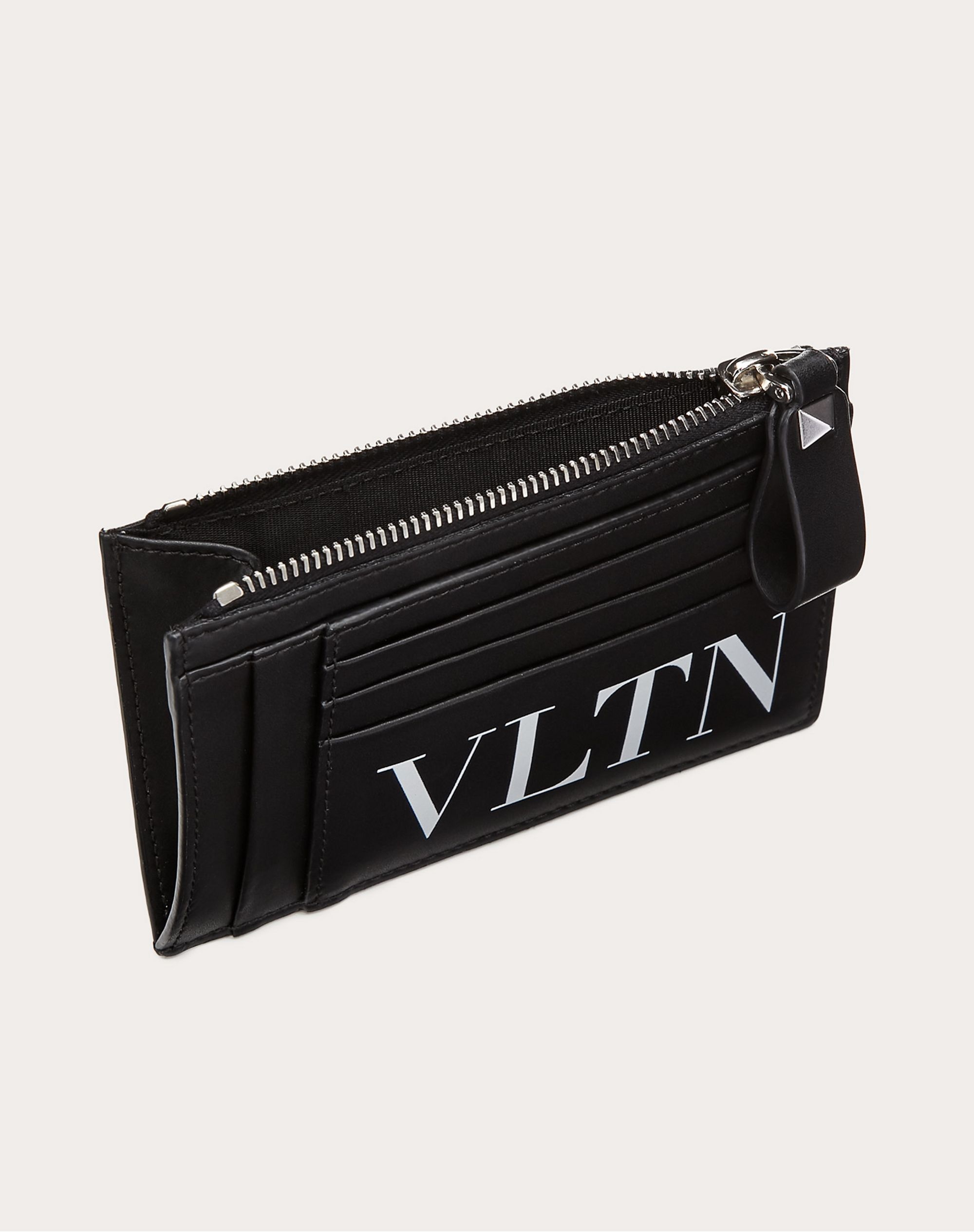 Leather VLTN card holder - 5