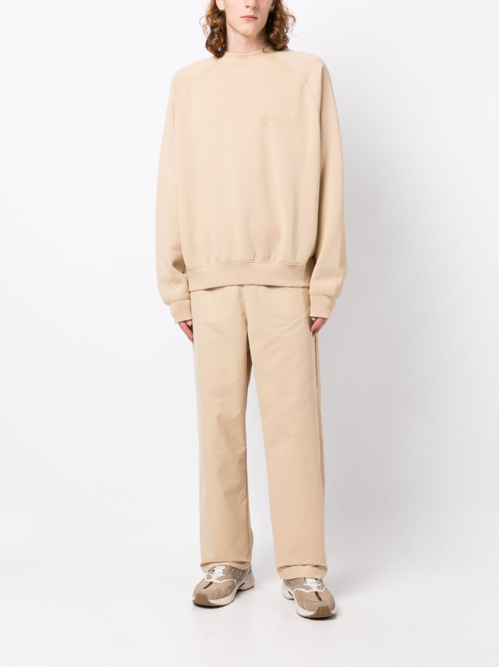 raglan-sleeve cotton-blend sweatshirt - 2