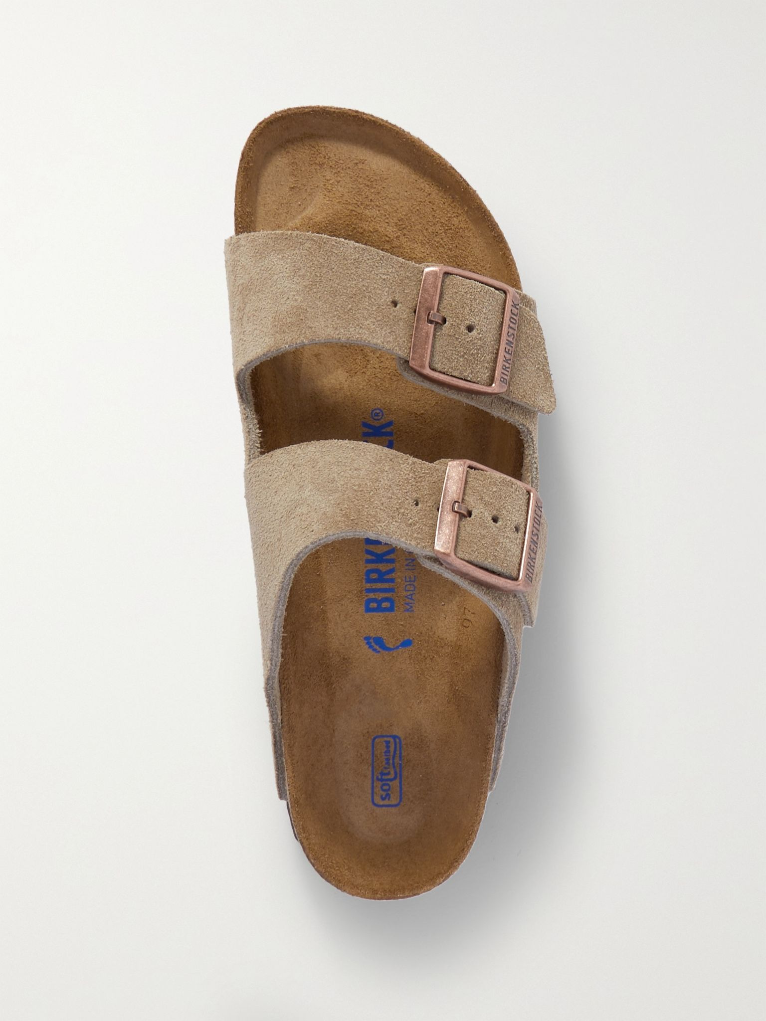 Arizona suede sandals Taupe - 5