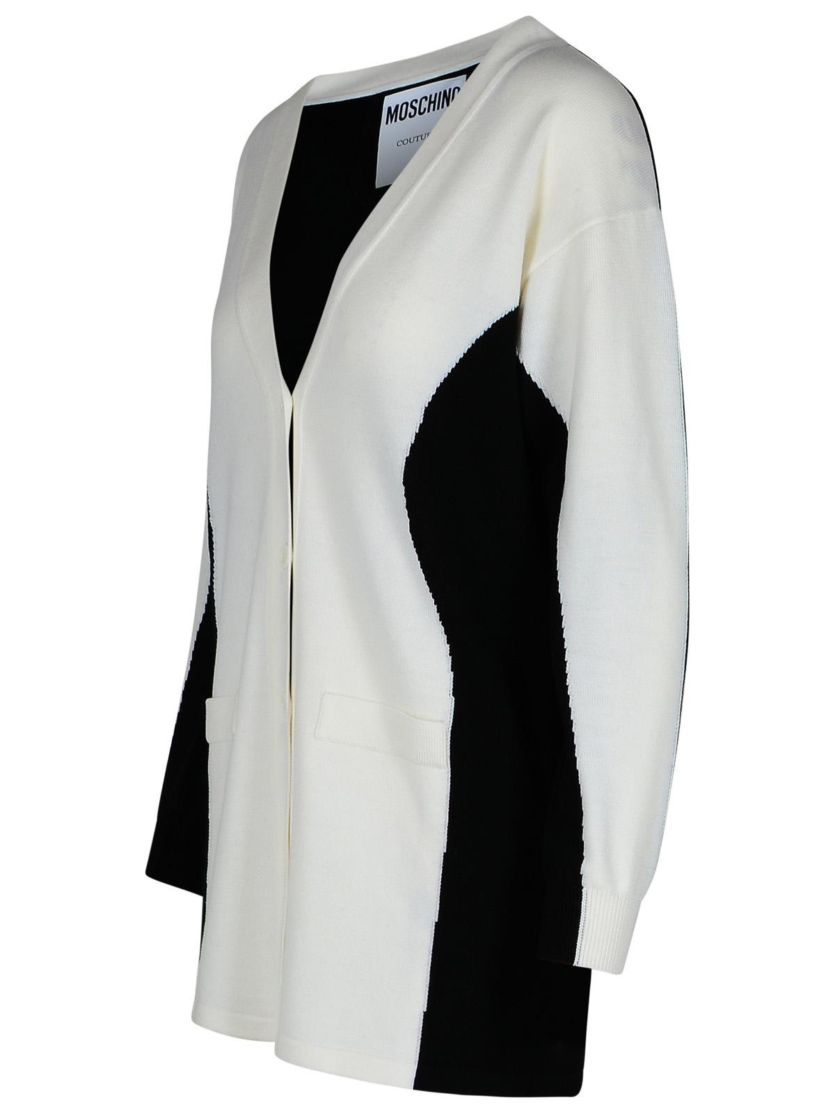 Moschino White Virgin Wool Cardigan Women - 2