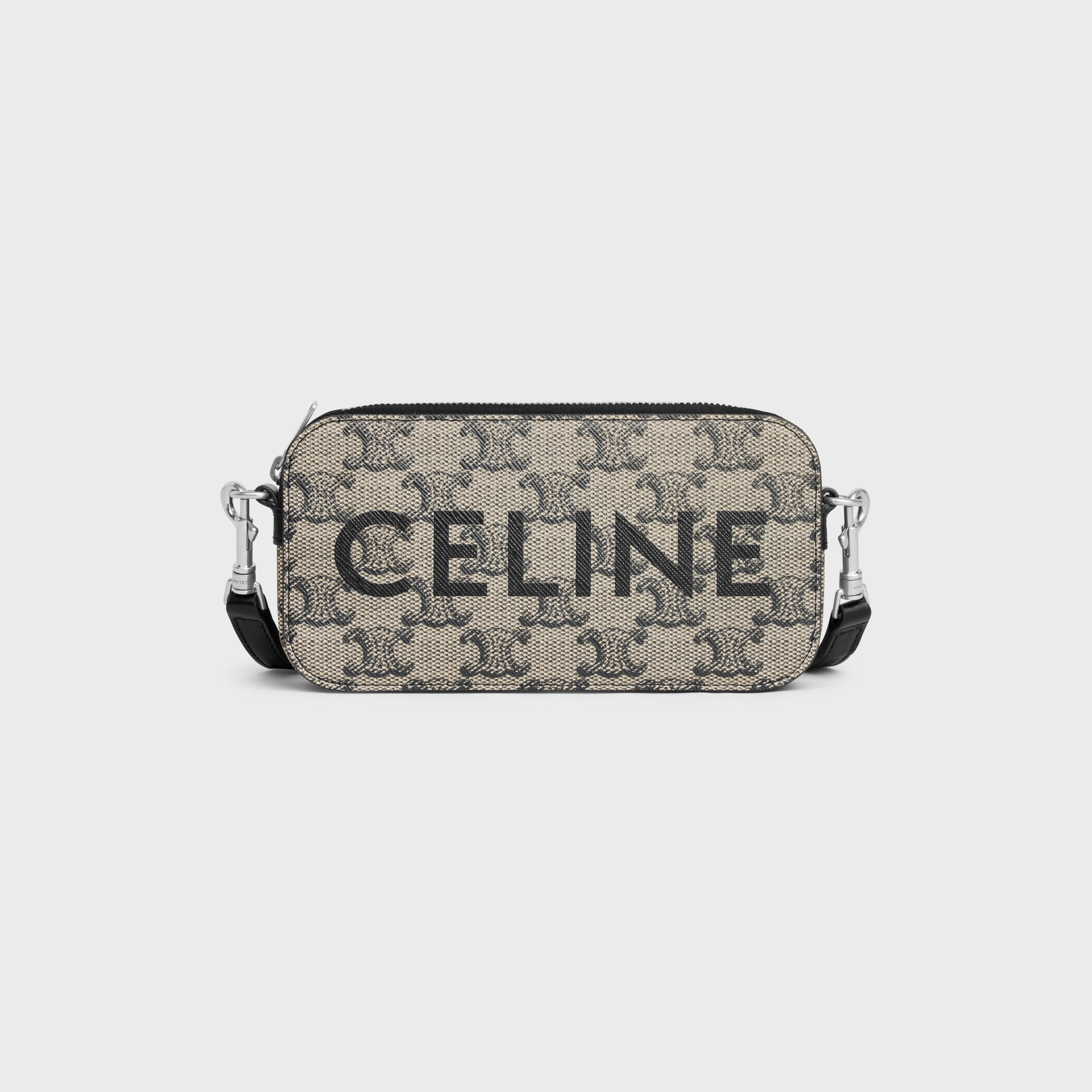 Horizontal pouch in TRIOMPHE CANVAS WITH CELINE PRINT - 1