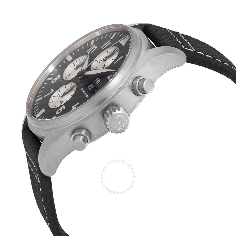IWC Pilot Chronograph AMG Automatic Carbon Dial Men's Watch IW377903 - 2