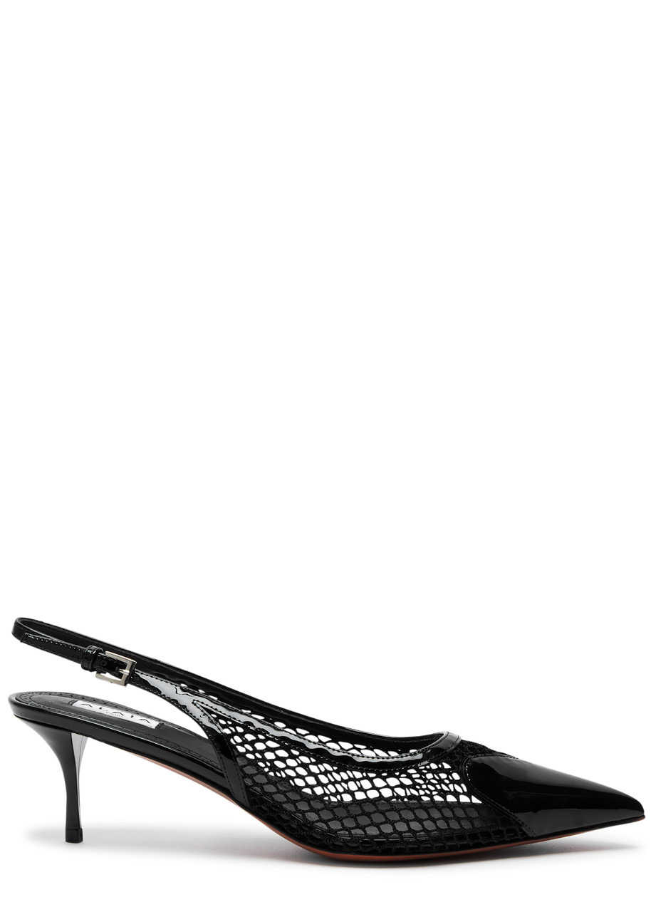 Coeur 55 patent leather slingback pumps - 1