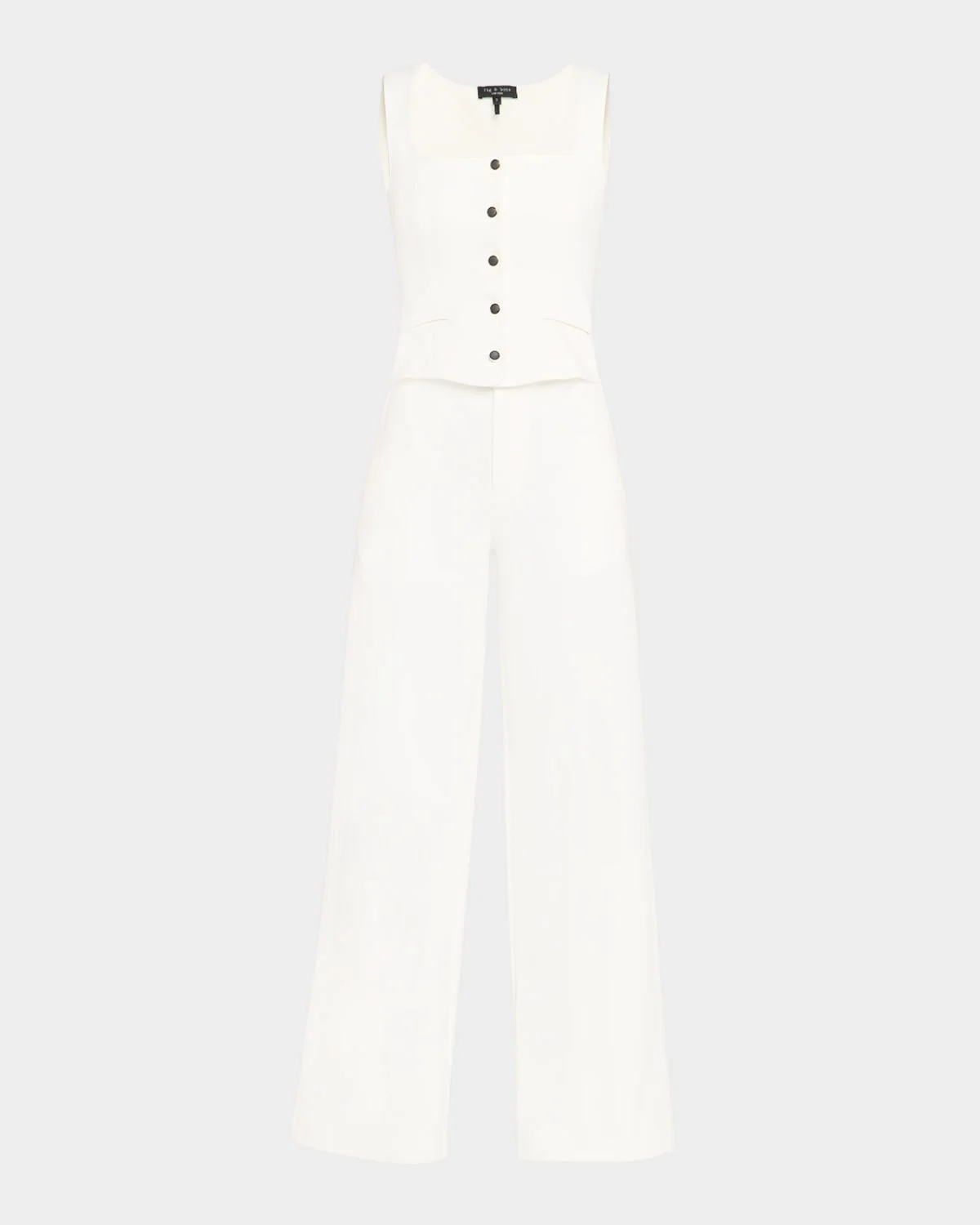 Marianna Wide-Leg Ponte Jumpsuit - 1