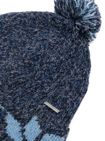 DSQUARED2 wool intarsia-knit hat outlook