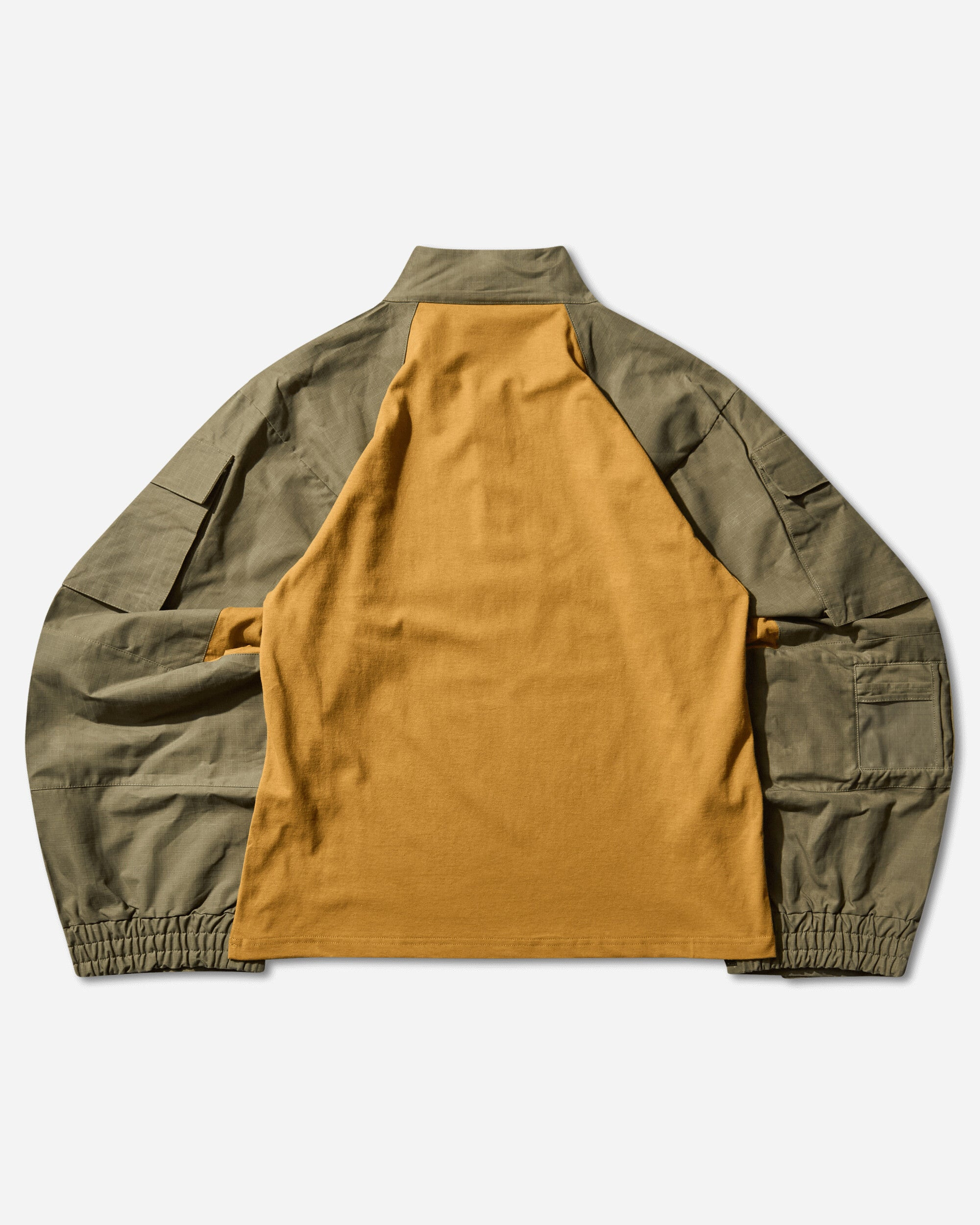 Men's Shrunken Utility Sleeve Shirt Brown Turmeric - 2