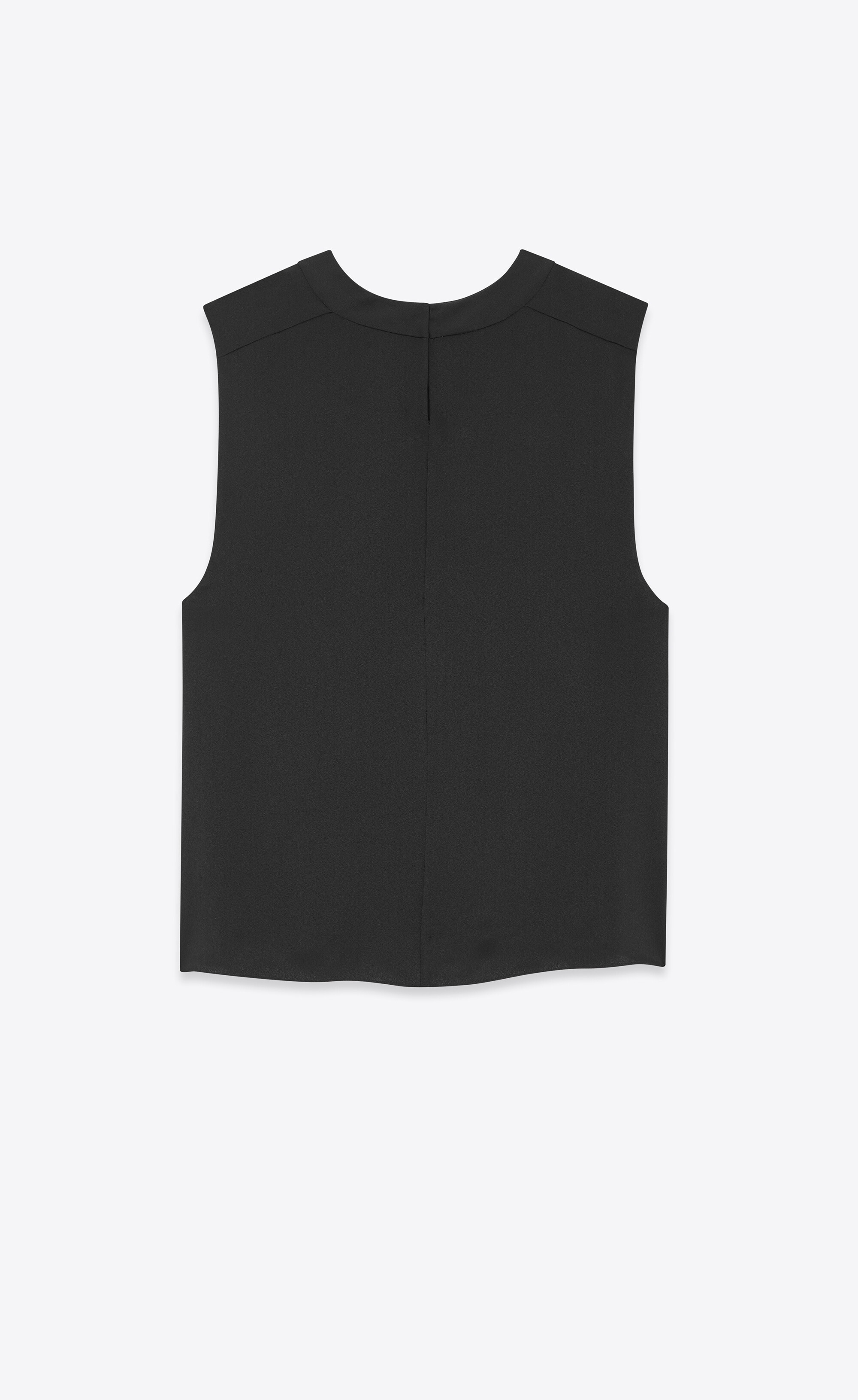 tank top in silk satin - 3