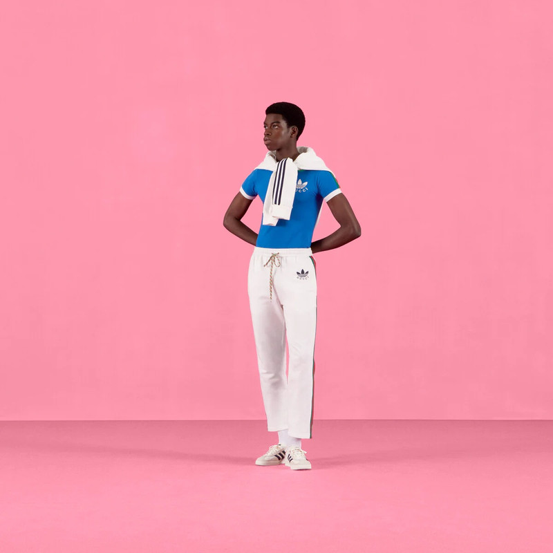 GUCCI adidas x Gucci Trefoil print T-shirt outlook