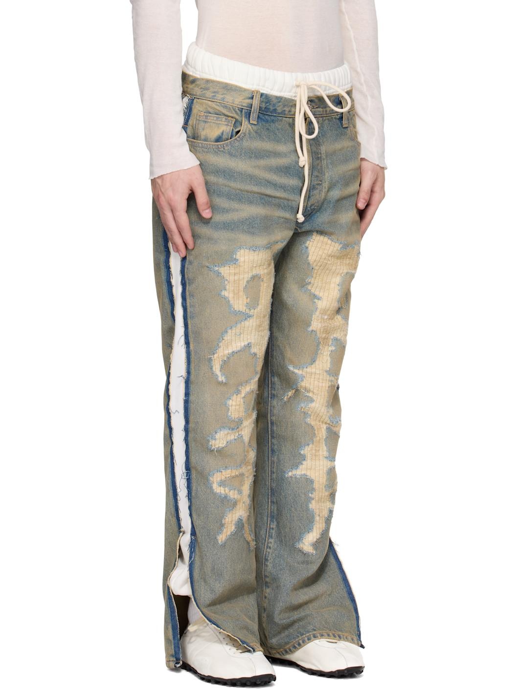 White & Blue Fathers Garden Fara-C Jeans - 2