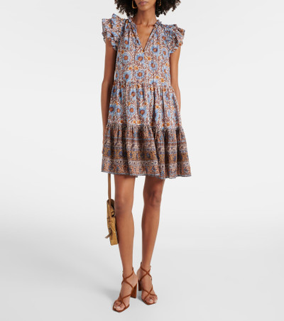 ULLA JOHNSON Coletta ruffled cotton-blend minidress outlook