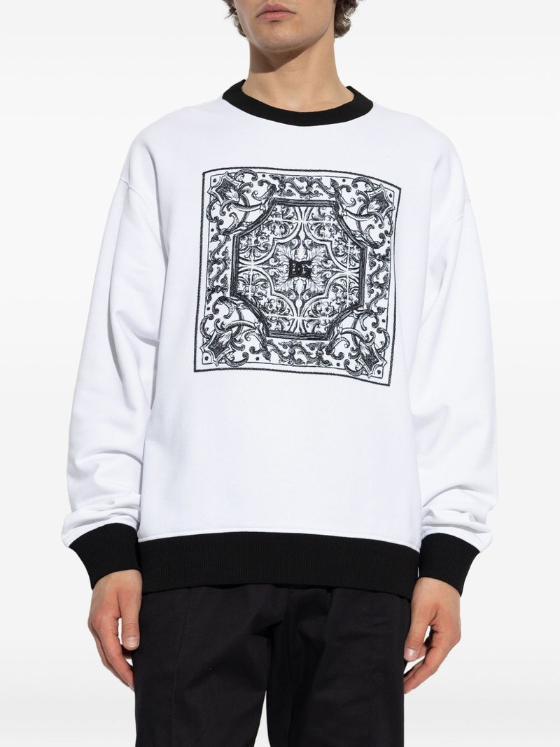 baroque-print sweatshirt 3
