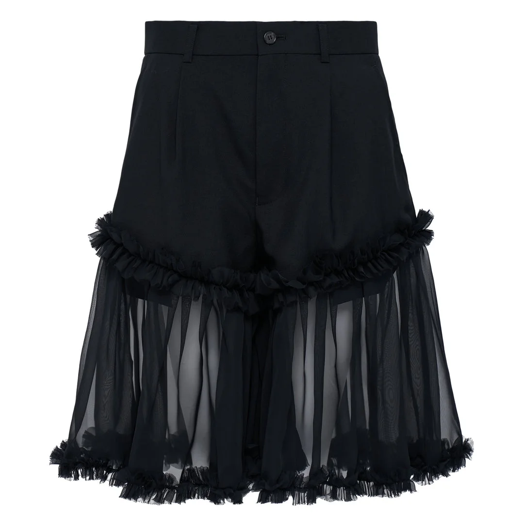 Wool Oxford x Polyester George - 1