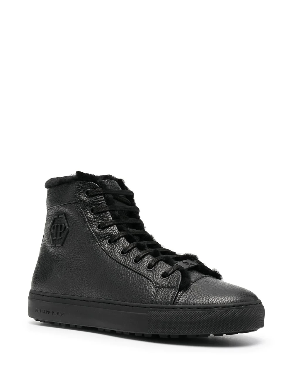 hexagon logo high-top sneakers - 2