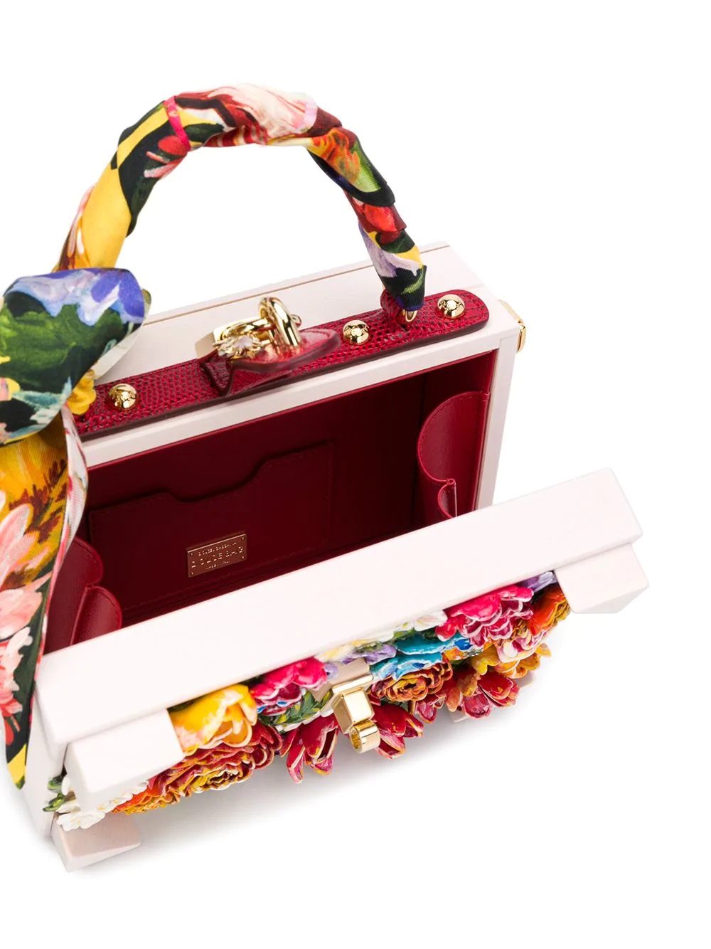 floral embellished Dolce box bag - 5