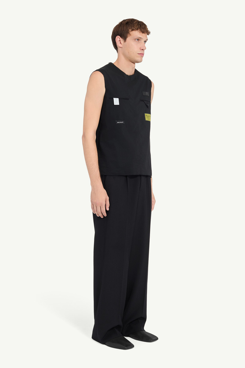 MM6 Maison Margiela Reversed sleeveless shirt outlook