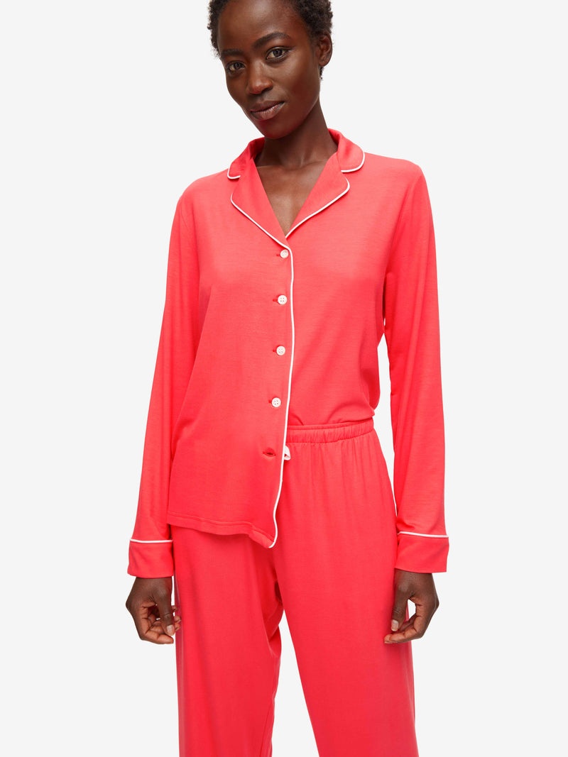 Women's Pyjamas Lara 2 Micro Modal Stretch Pink - 5