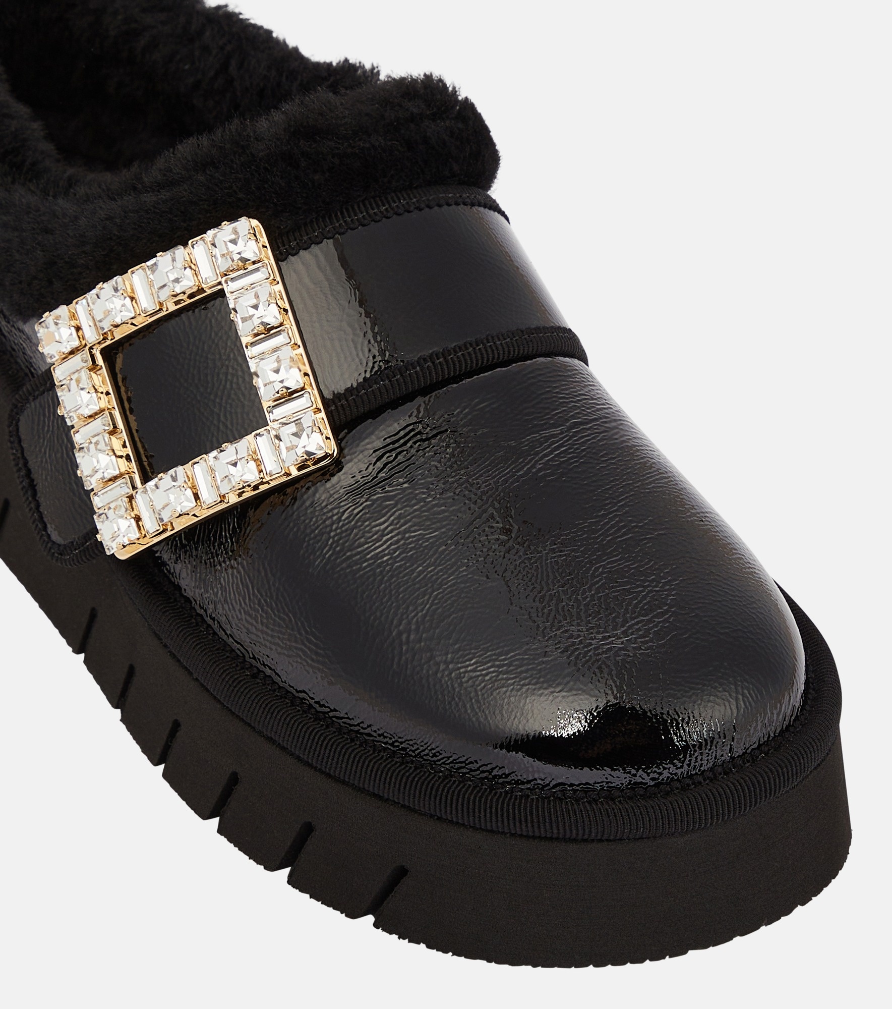 Viv Winter platform leather mules - 6