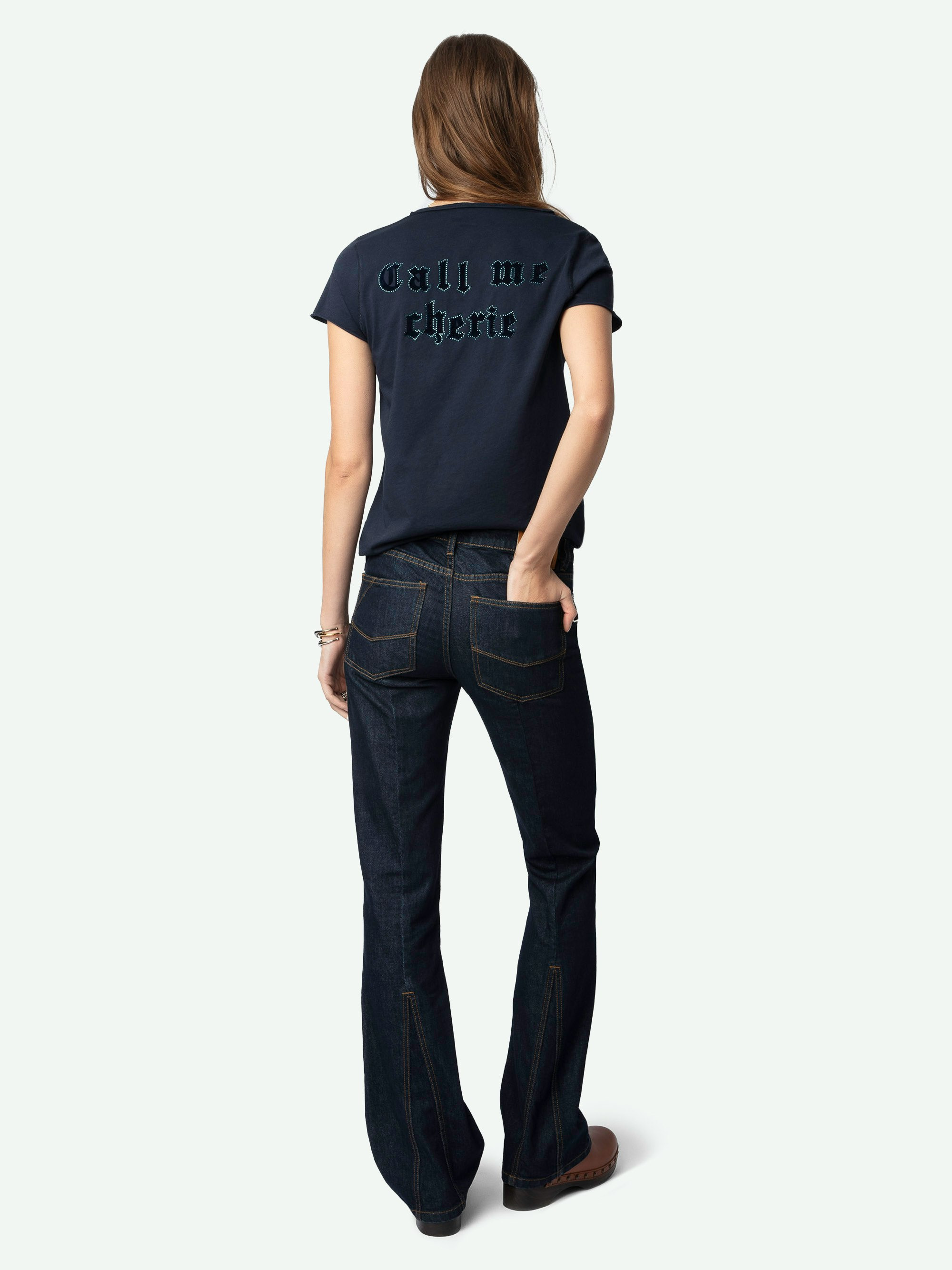 Henley Diamanté T-shirt - 3