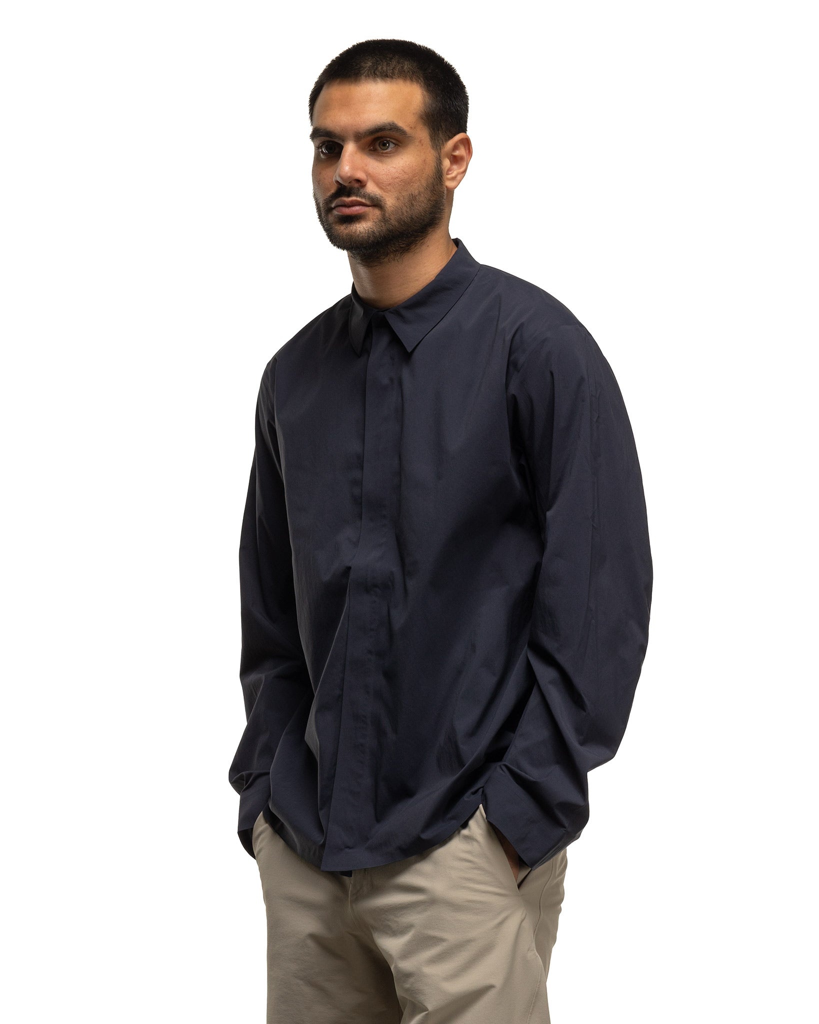 Metry LS Shirt Black Sapphire - 4